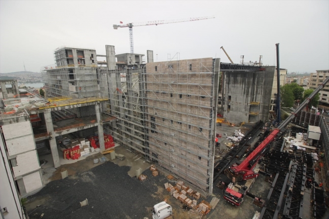 Taksim'deki yeni AKM'nin kaba inşaatının yüzde 95'i tamamlandı